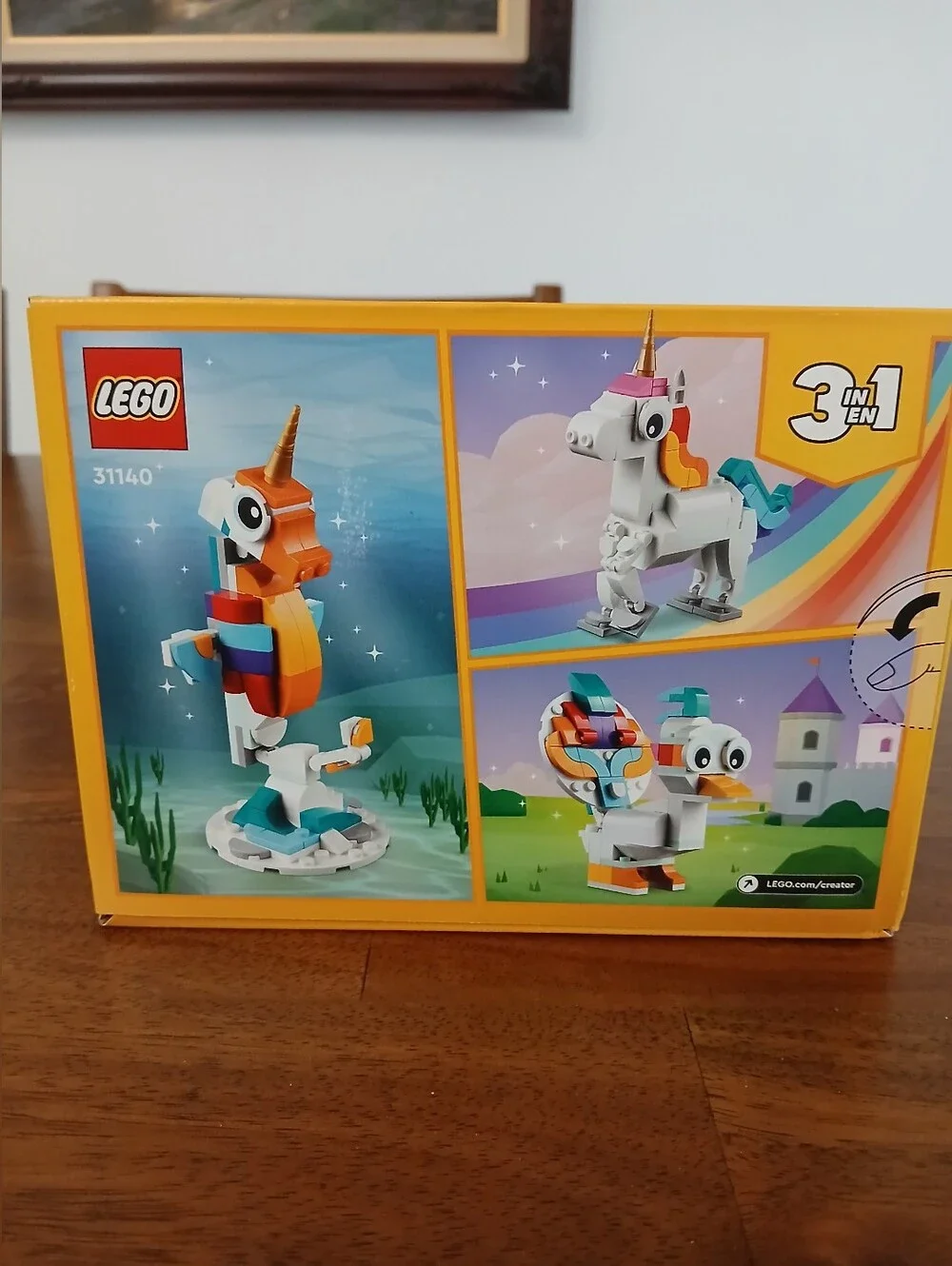Lego 3 In 1 Magical Unicorn, Seahorse or Peacock. NWT 145 Pcs Ages 7+